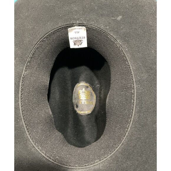 Stetson Black Felt Cowboy Hat - Picture 7 of 8